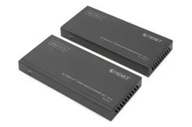 Digitus HDMI KVM Extender Set čierna / HDBaseT extender / Full HD 70m / 4K 40m / USB KVM / PoC (DS-55512)