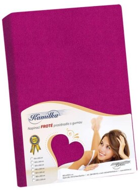Froté prestieradlo 140x200 012 N fuchsiová K4