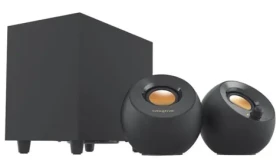 Creative Pebble PLUS 2.1 čierna / Repro pre PC / 2.1 / 8W RMS / USB napájanie (51MF0480AA000)