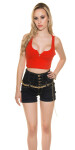 Sexy Crop ripp Tanktop with Zip grey M/L