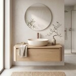 REA - Umývadlo na dosku Amelia Travertine Classic 48 REA-U4210