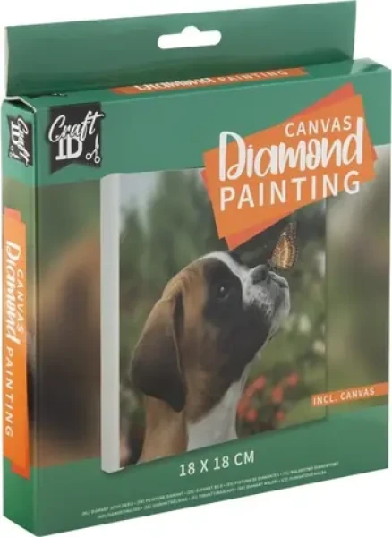 GRAFIX Diamantové maľovanie na ráme Šteňa