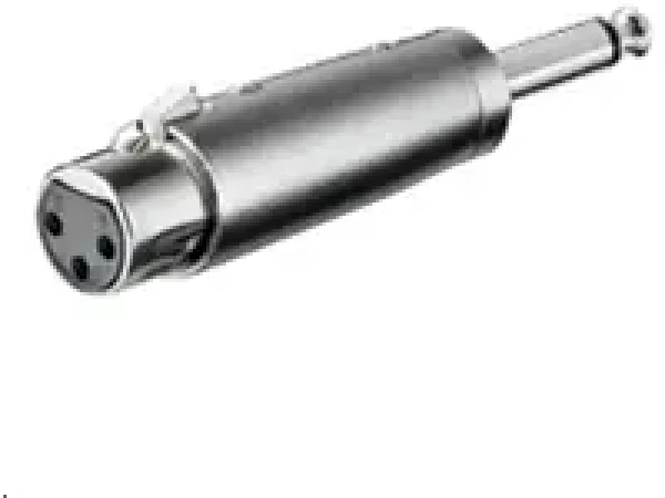 MicroConnect Adapter 6.35mm Jack (M) - XLR (F) strieborná (XLRFJ)