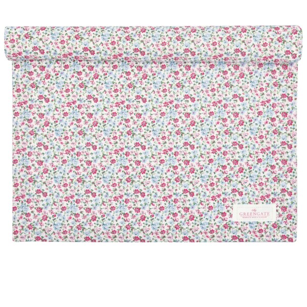 GREEN GATE Behúň na stôl Louisa White 45 × 140 cm