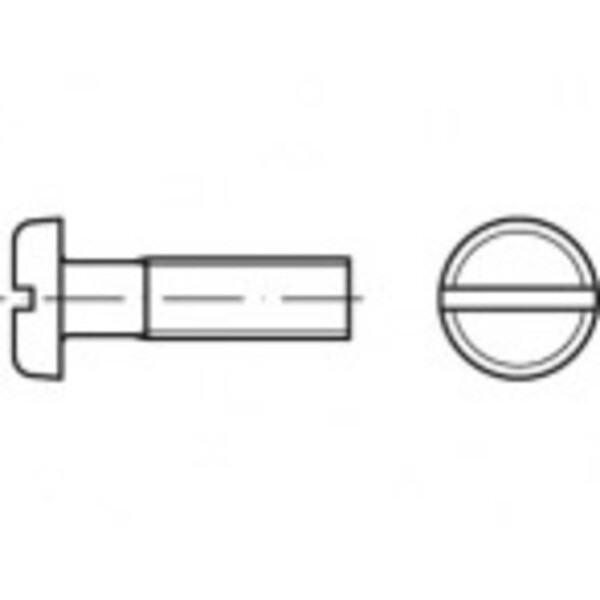 TOOLCRAFT TO-5391204 skrutky s plochou hlavou M3 50 mm drážka ocel glavanizované zinkom 200 ks; TO-5391204