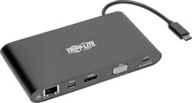 EATON Tripp Lite USB-C Dock / Dokovacia stanica / Dual Display 4K / HDMI, mDP, VGA / PD 100W / GbE (U442-DOCK1-B)