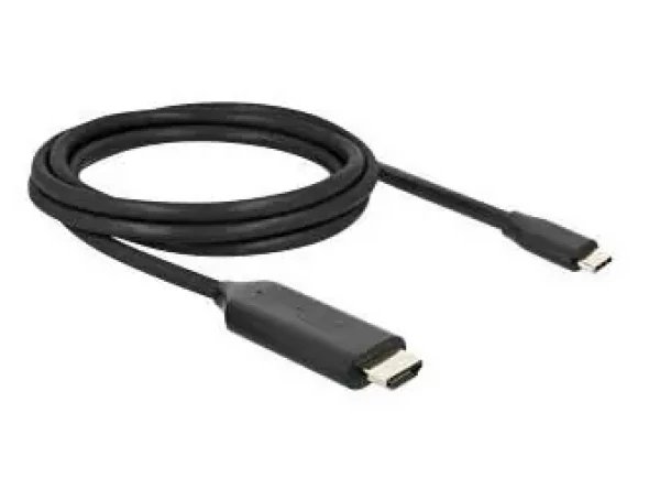 DeLock USB-C (M) na HDMI (M) čierna / Kábel / 2m / DP Alt Mód / 4K 144Hz / 8K 60Hz (80599)