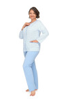 Pyžamo Martel Kasia III 267 dĺžka/r M-3XL kaštanové 3xl
