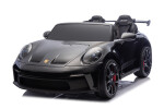 Mamido Mamido Elektrické autíčko Porsche 911 GT3 XXL | 24V14Ah | 12km/h | Nafukovacie kolesá | 2x320W | Pre 2 deti | Lakované čierne
