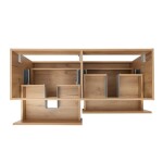 Kúpeľňová skrinka s umývadlom SAT B-Way 119x50x45 cm dub mat BWAY2120OAKTKUBB BWAY2120OAKTKUBB