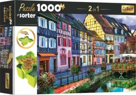 Trefl - Puzzle - 2v1 Colmar, Francúzsko s triedičom