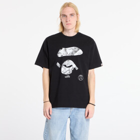 Tričko A BATHING APE Tree Edge Camo Ape Face Tee UNISEX Black/ White L