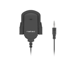 Natec Fox čierna / stolný mikrofón / 3.5mm jack / 1.8 m (NMI-1352)