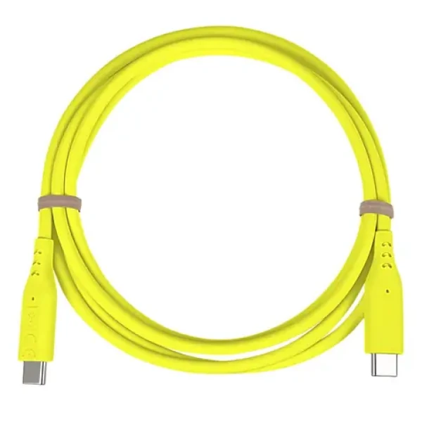 PremiumCord silikónový USB-C - USB-C žltá / Kábel / 60W / PD / 480 Mbps / 1,5 m (ku31sa15y)