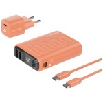 RealPower PB-10000 Power Pack powerbanka 10000 mAh Li-Ion akumulátor USB, USB-C® oranžová; 390660