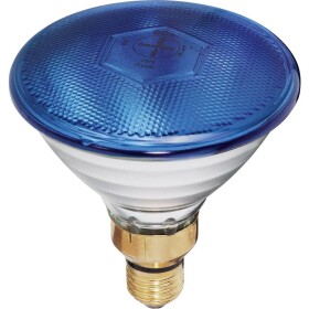 Par-38 FL blau halogénová efektová žiarovka 230 V E27 80 W modrá stmievateľná; 88081205 - Omnilux PAR 38 230V/80W FL E27 modrá