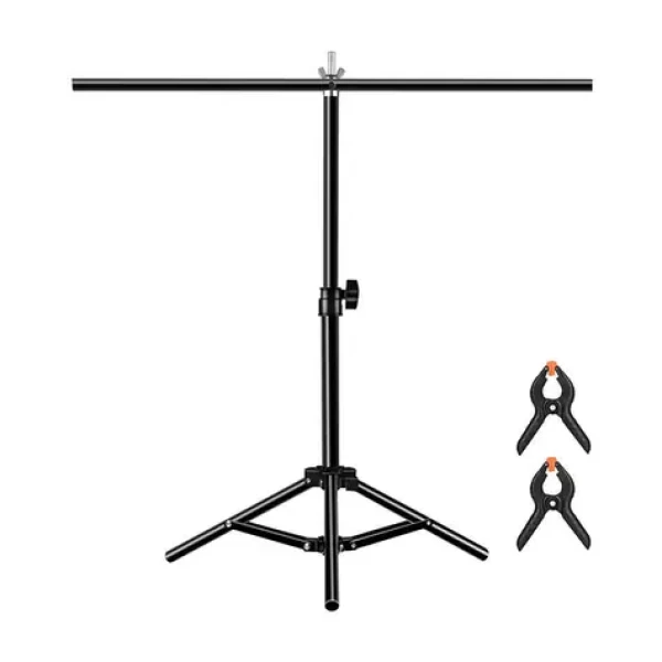 Puluz PU3054B čierna / Stojan na pozadí / 67 x 65 cm / výška 37-65 cm / kov (PU3054B)