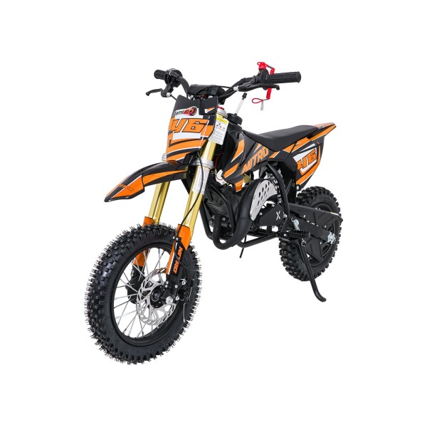 Mamido Detská benzínová motorka RamiGO NITRO 60CC oranžová