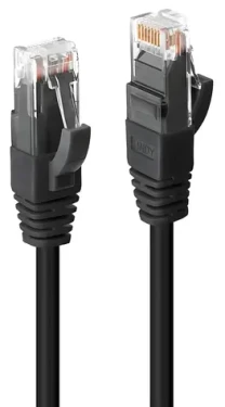 Lindy Cat6 UTP 7.5m čierna / Sieťový kábel / RJ-45 / LSZH (45436)