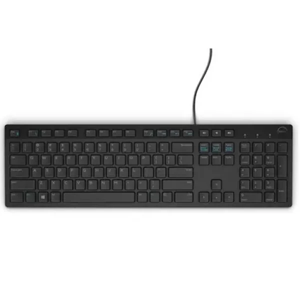 DELL KB-216 SK čierna / Multimediálna klávesnica / SK / QWERTZ / USB (580-ADGN)