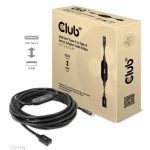 Club3D CAC-1538 kábel USB-C na USB-A M/F čierna 10m / 5Gbps / dopredaj (CAC-1538)