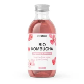 BIO Kombucha - GymBeam (malina ibištek, 330 ml) (105943-2-330ml-raspberry&hibiscus)