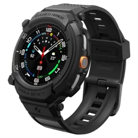 Spigen Rugged Armor Pre ochranný kryt pre Samsung Galaxy Watch 8 (46mm) čierna (ACS10013)