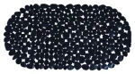 MSV GALETS protišmyková podložka do vane čierna / PVC / 99 x 39 cm