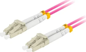 Lanberg FO-LULU-MD41-0030-VT / Optický patch kábel / LC/UPC-LC/UPC / Duplex / OM4 50/125 / 3 m (FO-LULU-MD41-0030-VT)