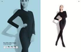 Dámske klasické ružové pančuchy C 5111 60 den - Fiore 5 smoky