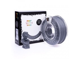 PLA filament Grey 1,75 mm Print With Smile 1 kg