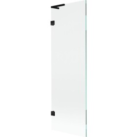 MEXEN/S - Lunar L vaňová zástena FIX 60 x 150, transparent, čierna 897L-060-000-70-00