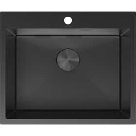 MEXEN - Solix oceľový drez 1-bowl 600 x 500 mm, čierna 6408601000-70