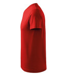 Tričko s výstrihom do V unisex červené 3XL