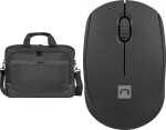 Natec Torba Natec Kudu czarna 15.6" (NTO-2238) + Mysz Stork (NMY-2000)