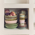 HK living Kameninový hrnček Coffee mug 70's Torrent 230 ml