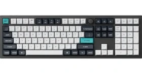 Keychron Q6 Max (Gateron Jupiter Red) bielo-čierna / Klávesnica / Mechanická / Red switch / Podsvietená / Bezdrôtová (Q6M-M1)