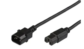 MicroConnect Predlžovací kábel C14 - C15 1.5m čierna (PE011415)
