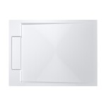 CERANO - Sprchová vanička obdĺžniková Loro - liaty mramor - biela matná - 120x90x3,5 CER-413612