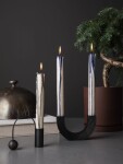 Ferm LIVING Kovový svietnik Balance Black Brass