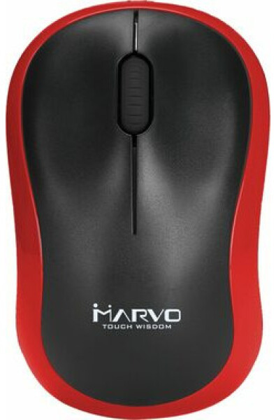 Marvo DWM100RD čierno-červená / bezdrôtová optická myš / 1200 DPI / 2.4GHz USB prijímač (DWM100RD)