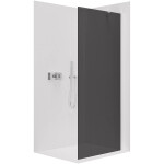 CERANO - Sprchová zástena Walk-in Onyx YL/P - 8 mm - chróm, grafitové sklo - 100x200 CER-8050BD1224