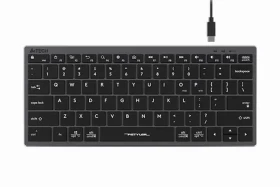 A4Tech FBX51 šedá / Nízkoprofilová klávesnica / CZ layout / USB-A (FX51-GY)