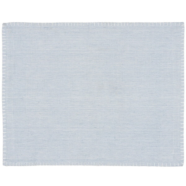 IB LAURSEN Bavlnené prestieranie Dusty Blue/ White