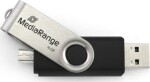 TRITON MediaRange MR932-2 pamięć USB 32 GB USB Type-A / Micro-USB 2.0 Čierny, strieborný