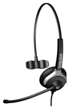 GEQUDIO 1-ucho pre Yealink, Snom, Grandstream / Headset / Mono / Káblový / Čierna (WA9002)