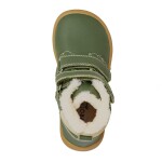Chlapčenské zimné topánky Barefoot DENY KHAKI, Protetika, zelená - 21