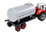 Mamido Poľnohospodársky traktor s bagrom a cisternou červený s pohonom