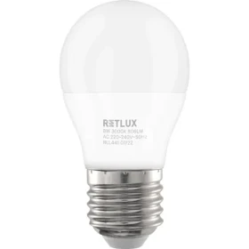 Retlux RLL 441 G45 E27 mini Globe / 8W / 806 lm / 3000K - teplá biela (8590669331345)