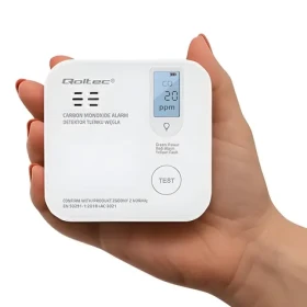 Detektor oxidu uhoľnatého s LED signalizáciou / Detektor oxidu uhoľnatého / alarm 85 dB / 230 V (52577)